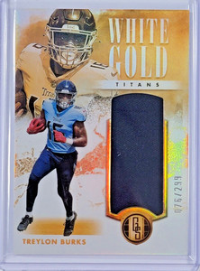 2023 Gold Standard White Gold Patch Treylon Burks /299 Tennessee Titans #30