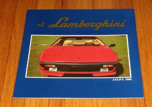 Catalogo brochure vendita originale Lamborghini Jalpa 3500 1981 1982 1983 1984 - Foto 1 di 2