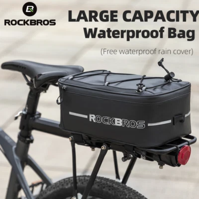 RockBros Asiento de Bicicleta Bolsas Traseras Impermeable Alforja Paquete Paquete de Hombro 4L Foto 1 de 4