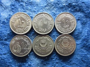 EGIPTO 10 PIASTRAS 1387-1391/1967-1971 (6) ver descripción - Imagen 1 de 2