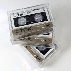 TDK MC60 Microcassette Tapes 3 Pack Cassette Tapes - Picture 1 of 8