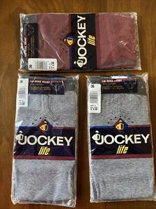 Vtg 90s LOT 3 Pair Jockey Life low rise 100% Cotton briefs Mens Underwear NOS 36 - Picture 1 of 6