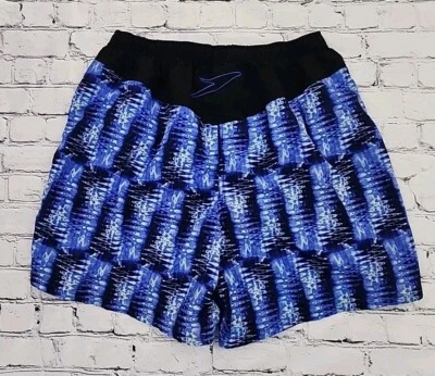 Bañador corto vintage Speedo años 90 Y2K forrado traje de baño tie dye XL Foto 1 de 4