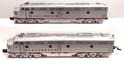 Juego de locomotora diésel K-Line K28131 O CB&Q E8 AA con TMCC y RS #9966 y #9967 EX Foto 1 de 4