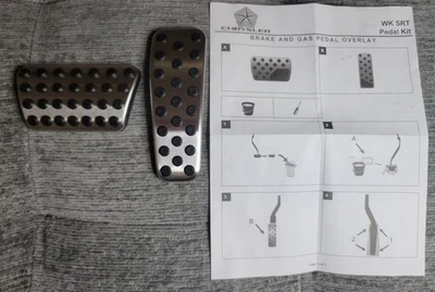 Kit de pedales de freno y superposición de pedal de acelerador Dodge Chrysler WK SRT nuevo OEM Foto 1 de 4