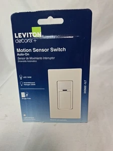 Leviton einpoliger Lichtschalter mit Bewegungsmelder DOS02-1LT, Lichtmandel - Bild 1 von 7