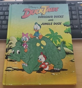 Duck Tales Dinosaur Ducks And Jungle Duck Hardcover Disney's Book 1989 - Picture 1 of 2