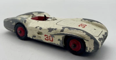 Vintage Dinky Mercedes Benz WHITE Race Car 30 No. 237 Foto 1 de 4