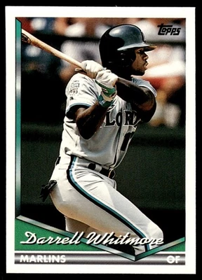 1994 Topps Darrell Whitmore Florida Marlins #161 - Image 1 of 2