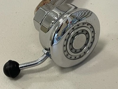 Cabezal de ducha vintage de flujo completo deco victoriano baño plomería ducha Foto 1 de 4