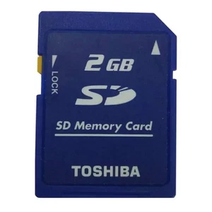 1x TOSHIBA 2GB SD SECURE DIGITAL CLASS 4 STANDARD SD-M02G ORIGINAL W/ CASE - Picture 1 of 4