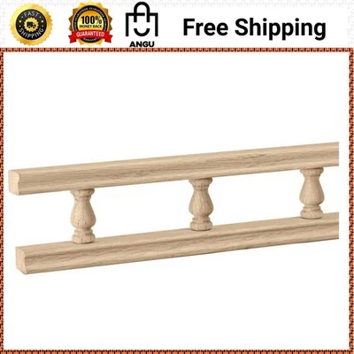 4 фута X 2-1/4 дюйма X 3/4 дюйма Дубовый прочный строительный шкаф с планками для камбузов - Изображение 1 из 4