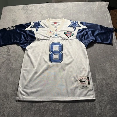 Camiseta deportiva de los vaqueros Troy Aikman Mitchell & Ness 1994 nueva con etiquetas 100 % auténtica talla 54 para hombre Foto 1 de 4
