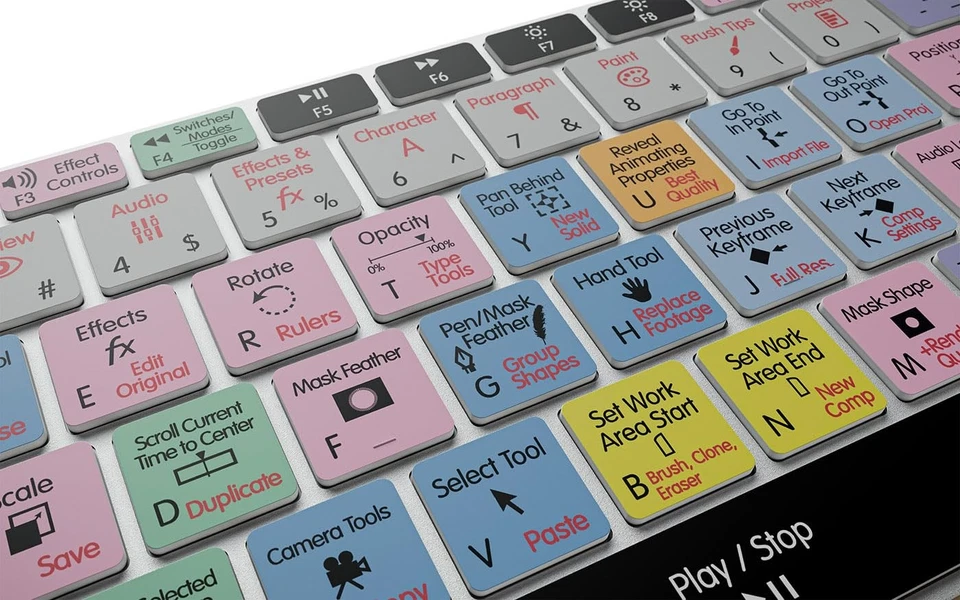 - Photoshop Illustrator InDesign 3-in-1 Backlit Pro Aluminum Keyboard - macOS... - Image 1 of 1