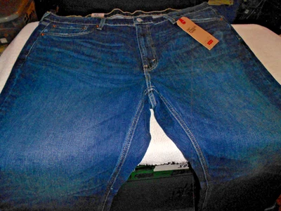 Mens LEVIS 541 ATHLETIC FIT STRETCH 5 Pocket blue denim jeans 44 x 30  NWT - Image 1 of 4