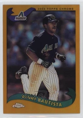 2002 Topps Chrome Gold Refractor Danny Bautista #73 - Image 1 of 2