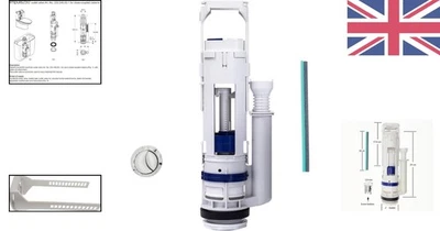 Ideal Standard Geberit toilet dual flush valve replacement cistern outlet valve - Image 1 of 4