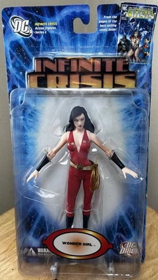 DC Infinite Crisis Wonder Girl Donna Troy Figura Roja Serie 2 Nueva Caja Dañada Foto 1 de 4