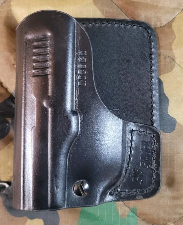 Funda de bolsillo de cuero negro Sig Sauer P238 Foto 1 de 4