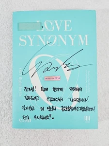 WONHO Love Synonym Pt.2: Right for Us Signed Promo Album Autographed Monsta X - Picture 1 of 14