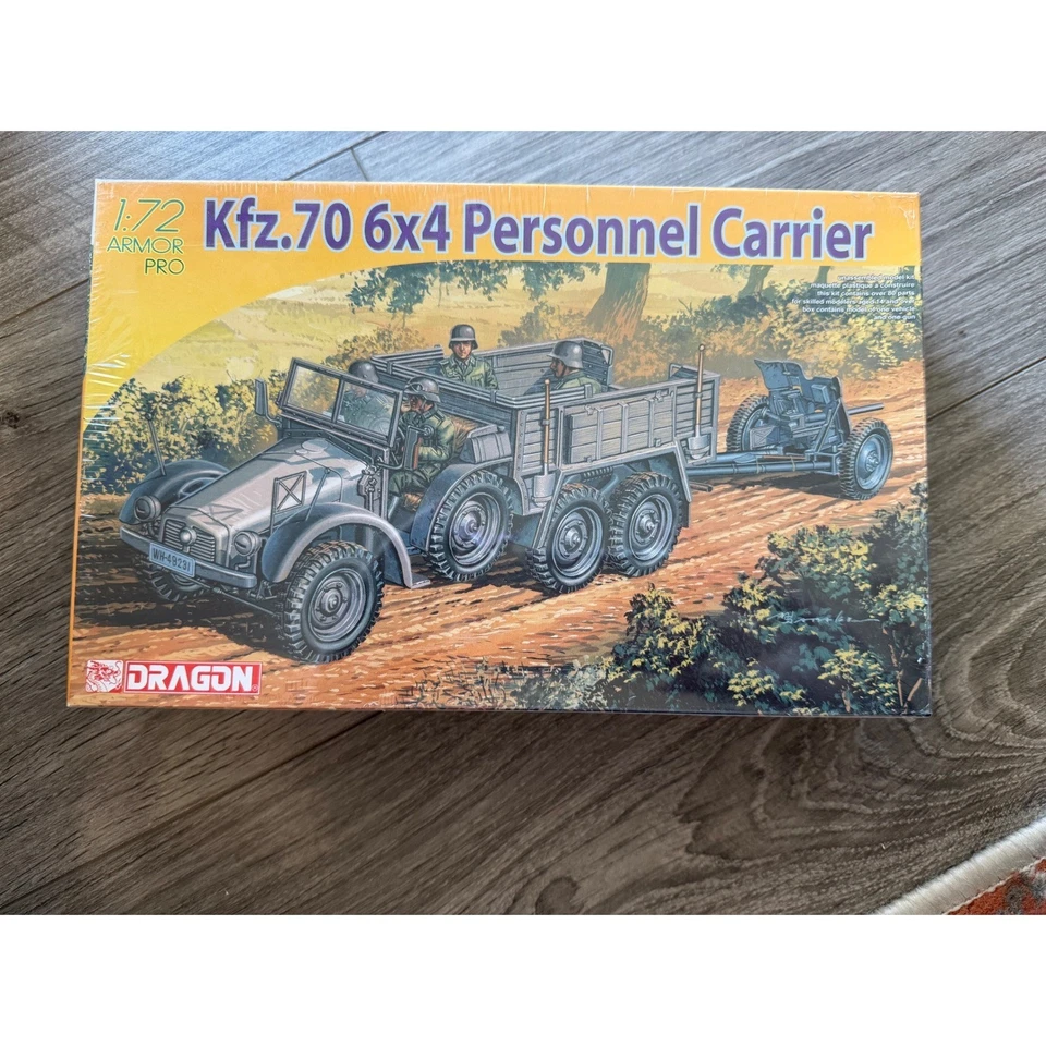 Dragon Armor Pro 1/72 Kfz.70 6x4 人事携带塑料模型套件密封 — 第 1/1 张图片