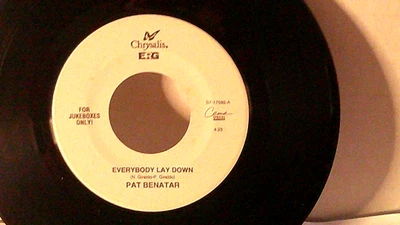 Pat Benatar,Chrysalis,"Everybody Lay Down"US,7" 45,1992 For Jukeboxes Only,PROMO - Image 1 of 2