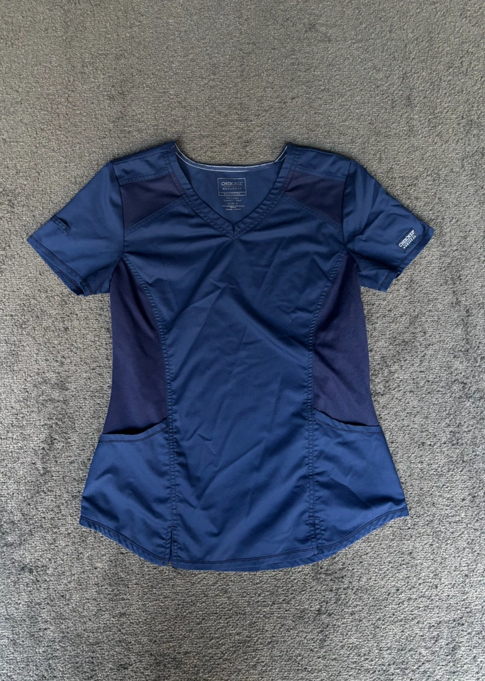 Pullover Médico Cherokee Revolution Mujer S Azul Marino Poliéster Cuello en V Manga Corta Foto 1 de 4