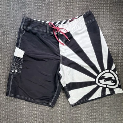 Boardshorts Andy Irons Rising Sun Billabong OG de colección 38 se adapta a 35 3x campeón del mundo Foto 1 de 4