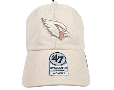 Arizona Cardinals Women's ‘47 Brand NFL Clean Up Football Hat Cap Adjustable New - Image 1 of 4