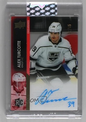2021-22 Upper Deck Clear Cut Rookies Exclusives /65 Alex Turcotte Rookie Auto RC - Image 1 of 2