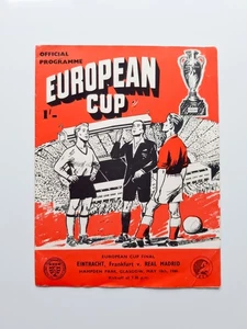 1960 Eintracht Frankfurt v Real Madrid European Cup Final Football Programme - Picture 1 of 4