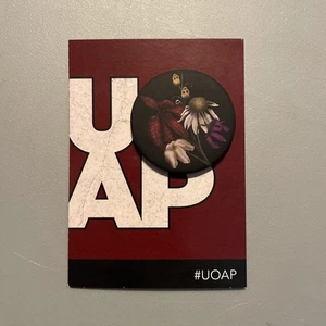 2025 UOAP Stop And Smell The Roses Floral Button Halloween Horror HHN - Picture 1 of 3
