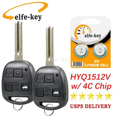 2 Llavero remoto sin llave para Lexus GS300 1998 1999 2000 2001 2002 2003 2004 2005 Foto 1 de 4