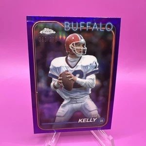 2024 Topps Chrome Football - Purple Refractor 083/275 - Jim Kelly #7 - Picture 1 of 7