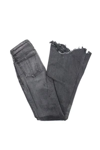 Rag & Bone Womens Cotton Denim Five Pocket Mid-Rise Flare Jeans Black Size 23 - Picture 1 of 6