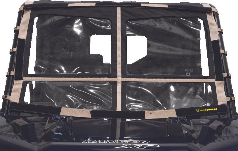 QuadBoss 15-19 Polaris Ranger 1000 Diesel Soft Windshield - Image 1 of 1