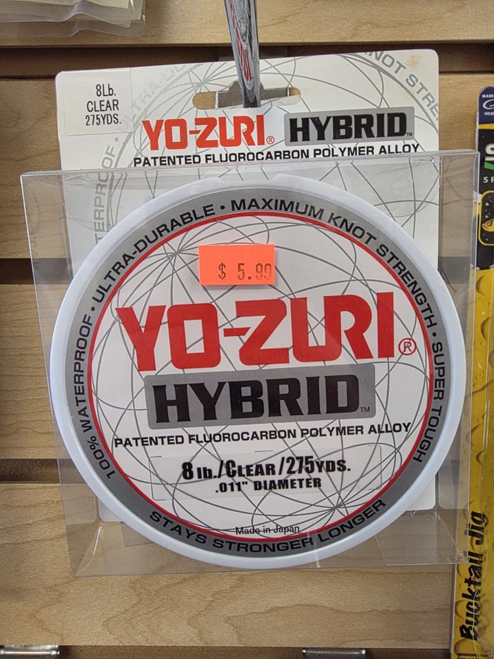 Yo-Zuri Hybrid 8 фунтов прозрачная фторуглеродная леска 275 ярдов - Изображение 1 из 1