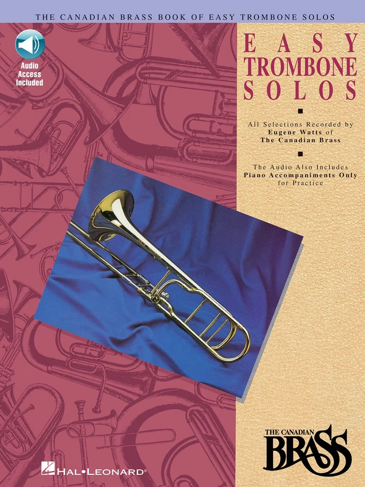 Canadian Brass Book of Easy Trombone Solos with Piano Sheet Music & Online Audio - Image 1 of 1