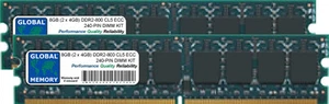 8GB (2 x 4GB) DDR2 800MHz PC2-6400 240-PIN ECC UDIMM SERVER/WORKSTATION RAM KIT - Picture 1 of 1