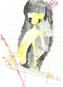 Noriko Ito "Untitled" Watercolor on Paper Signed - Picture 1 of 1