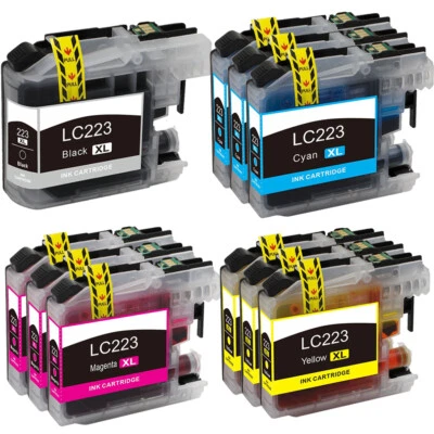 10x LC223 Druckerpatronen XXL für Brother MFC-J480DW MFC-J4620DW LC221 LC223 XL - Bild 1 von 4