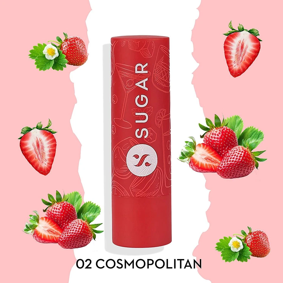 SUGAR Cosmetics - Tipsy Lips - Moisturizing Balm - 02 Cosmopolitan - 4.5 gms - image 1 of 4