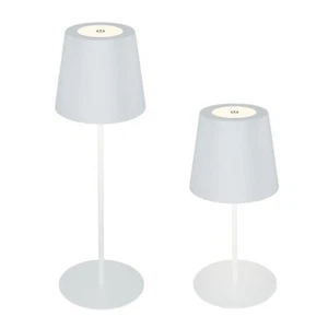 LED Akku Tischleuchte Lampe USB Leuchte dimmbar Touch innen außen IP44 warmweiß - Bild 1 von 10