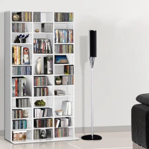 CD DVD Storage Shelf Unit | Holds 1116 CDs or 528 DVDs | Adjustable | NEW AU - Picture 1 of 38