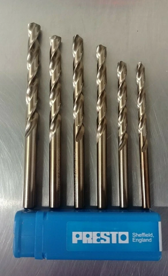 Presto HSCo 8% Cobalt Split Point Jobber Drill Bits 1-13mm