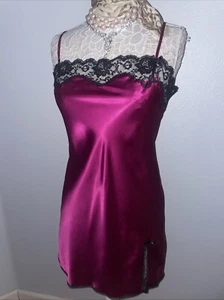 Victoria's Secret Negligee M SATIN Schlupfkleid Nachthemd Babydoll Dessous edel - Bild 1 von 12