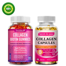 Collagen Biotin Vitamin Gummies for Hair,Skin,Nails,Premium Collagen Supplement