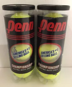 Penn Championship Extra Duty Felt Pressurized Tennis Balls, 2 Cans / 6 Balls - Picture 1 of 2