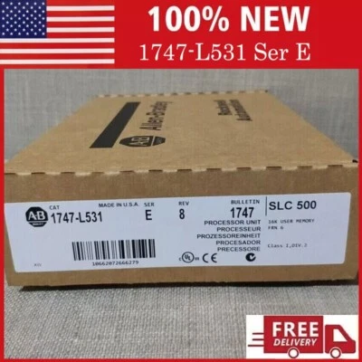 New Factory Sealed AB 1747-L531 SER E SLC 500 5/03 CPU Processor Unit 1747L531 - Image 1 of 4