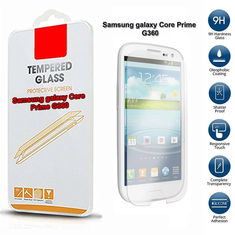 Protector de pantalla de vidrio templado para Samsung Galaxy Core Prime Foto 1 de 1